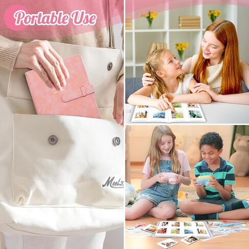 Ablus 256 Pockets Photo Album for Polaroid SnapTouch Zip Mint Cameras Printers, for Instax Mini 11 12 9 8+ 8 LiPlay Instant Camera Film, Mini Link SP-1 Printer (Pink) in Saudi Arabia