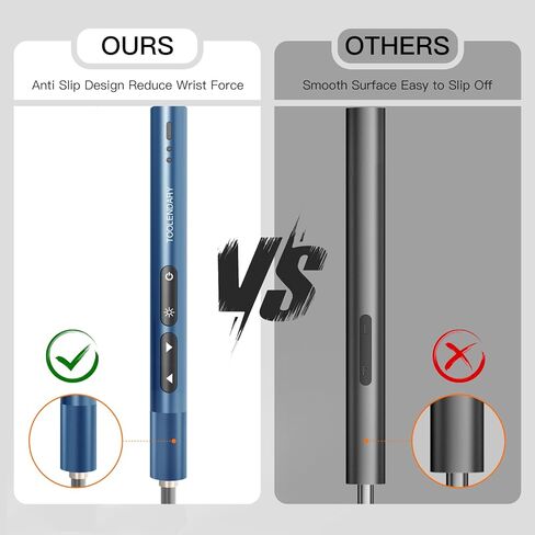 مجموعات مفكات كهربائية، مجموعات مفكات كهربائية صغيرة 55 في 1، مجموعات مفكات طاقة دقيقة مع لقم مغناطيسية، مصابيح LED، مجموعات أدوات كهربائية للهاتف، النظارات، الكمبيوتر الشخصي، الكاميرا، أزرق in Kuwait