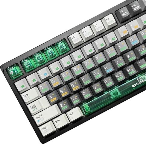 Chemistry 001 Theme keycap Cherry Profile 145 Keys pbt Material + 31pc material-176 Key Positions (Chemistry 001) in Saudi Arabia