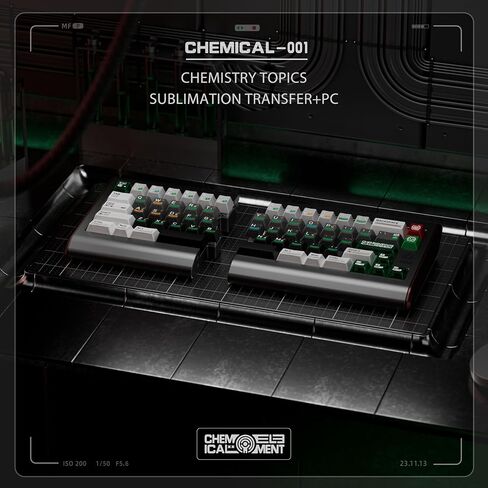 Chemistry 001 Theme keycap Cherry Profile 145 Keys pbt Material + 31pc material-176 Key Positions (Chemistry 001) in Saudi Arabia
