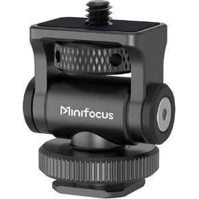 حامل شاشة الكاميرا MINIFOCUS مع حذاء بارد، برغي 1/4 بوصة للشاشة الميدانية 5 بوصة و7 بوصة، حامل قابل للتعديل بزاوية 160 درجة للشاشة الميدانية، LED، فلاش وإكسسوارات التصوير الفوتوغرافي لتصوير الفيديو
