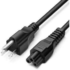 AODSK Standard 5ft (1.5m) 10 Amps 100-240 Volts Black 3 Prong AC Power Cord Cable for Electronics, Amp,TV, Computer,Printer,Radio,Monitor,Samsung,Dell,Vizio,LG,Asus,Laptop and More