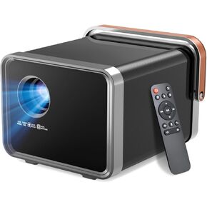 [Auto Focus/Keystone] 4K Smart Projector,Android TV Home Projector,Outdoor Movie Projector,1080P Native 400 ANSI,With WiFi 6 and BT Handheld Portable Projector 12000 Lumens&for Phone/Laptop/HDMI/USB