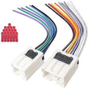 Radio Wiring Harness Kit Compatible with Nissan Altima Armada Frontier Maxima Murano Pathfinder Titan Xterra,10&6Pin Car Stereo Wire Adapter Connector for Infiniti FX35 FX45 G35 Q45 QX56
