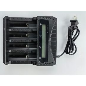 Huiygc Home Use Charger for AA/AAA Ni-MH Ni-CD and Lithium ion Batteries with The LCD Display (no Battery Include)