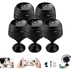 Magnetic Mini Security Camera 2024 Upgraded,Security Camera 120 Days Standby Battery Life, Mini 1080p HD Wireless Magnetic Security Camera with Motion Detection Night Vision (2pcs)