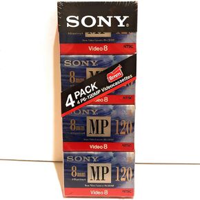 Sony 8mm MP video cassette - 120 min. (4 pack)