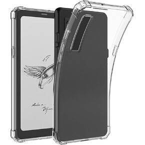 Miimall Clear Case for Onyx Boox Palma/Kant/Kant2 Non-Yellowing, Ultra-Thin Full Coverage Corner Air-Cushion TPU Soft Shockproof Protective Case for Onyx Boox Palma Mobile eReader 6.13 Inch, Clear
