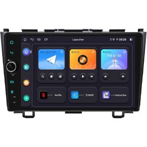 JOYING Car Radio for Honda CRV 2007-2011 Android 12 Car Stereo with Wireless Apple Carplay Android Auto Mirror Link 9 Inch Touch Screen Head Unit 8GB+128GB GPS Navigation with Bluetooth(JY-HZ122N8)
