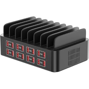 USB Charging Station for Multiple Devices, 150W 16 Port USB Charger Station, iPad Charging Station, Multi Charging Station, Organizer Stand Compatible with Cellphone,Tablet, Kindle, iPad and More