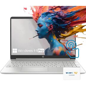 HP Newest Laptop, 15.6" FHD (1920 x 1080) Touch Display, Core i7-1255U 10-Core Processor, 64GB RAM, 2TB PCIe SSD, Bluetooth, WiFi, Thin & Portable, Windows 11 Pro, w/WOWPC 500GB External Storage