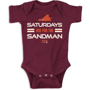 Saturdays Onesie for VA Tech College Fans (NB-18M)