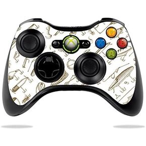 MightySkins Skin Compatible with Microsoft Xbox 360 Controller - Retro Lures | Protective, Durable, and Unique Vinyl Decal wrap Cover | Easy to Apply, Remove, and Change Styles | Made in The USA