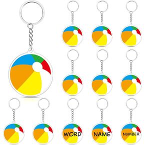 12 PCs Acrylic Keychain Blanks Pencil Keychains - Fruit Keychains Teacher Appreciation Gifts for Teacher Day Back to School