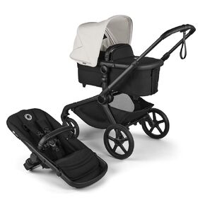 Bugaboo Kangaroo All-Terrain Single-to-Double Tandem Stroller for Infant and Toddler, for Up to Three Kids, XL Wheels, One-Hand Operation, Large Bassinet, XL Underseat Storage (Desert Taupe)
