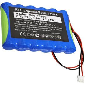 Replacement Battery 300-03866 Alarm Systems: for Honeywell Ademco Security Alarm Systems LYNXRCHKIT-SHA Lynx 5100 5200 5210 Lynx Touch 7000 Lyric Controller Lyric Keypad LCP500-L LCP500-4B Ni-MH
