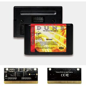 Dune II Battle for Arrakis - بطاقة ألعاب MD 16 بت MD من USA Label لخرطوشة وحدة تحكم ألعاب الفيديو Sega Megadrive Genesis (خالية من المنطقة) in Kuwait