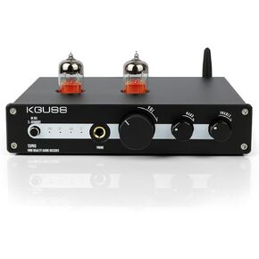 KGUSS T5PRO Tube Preamp Headphone Amp - Bluetooth 5.0 Vacuum Preamplifier with Treble and bass Adjustable for HiFi Stereo Home Audio Active Speakers with RCA/SUB Output