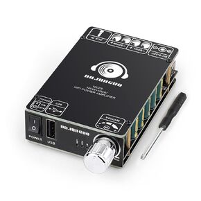 200W Amplifier Board 2.0 Channel Stereo AMP Board DC 9-24V, Bluetooth and AUX Inputs, for DIY Wireless Speakers (1002S)