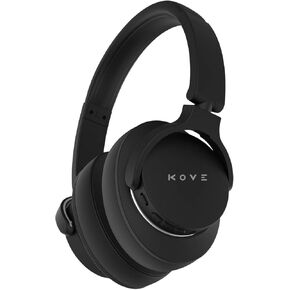 KOVE 101-N Active Noise Cancelling Headphones - Wireless Over-Ear Bluetooth Headphones, 200H Stand-by Time, Hi-Res Audio, Deep Bass, Memory Foam, for Travel, Home and Office - Built-in Microphone