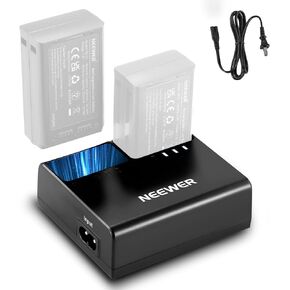 NEEWER NC3-Z1 Triple Slot Battery Charger Kit for NEEWER Z2 Z1 Z760 Z880 TTL Speedlite Flash, 7.4V/2600mAh Li ion Battery, DC 8.4V/5V Output AC USB Charger with AC Power Cord (US Plug)