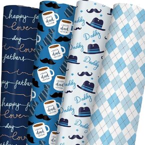 SaringSwoon Easter Wrapping Paper for Kids - Gift Wrap With Hello Easter Lettering, Bunny, Eggs, Flowers and Gnome Designs - 20×29 Inches, 8 Folded Sheets