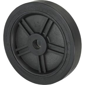 PATIKIL 7" Air Compressor Wheels, Universal Air Compressor Wheel Replacement Part Air Compressor Replacement Wheels with 0.8" Dia Hole for Easy Mobility, Black