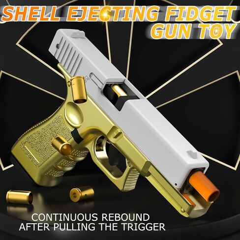 Shell Ejecting Toy Gun Stress Reducing Toys for Autism,Toy Pistol Can be Loaded but Can't be Fired,Great Gift for Girls Boys Adults Kids in Saudi Arabia