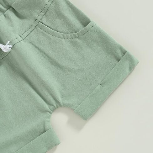 Toddler Baby Boy Girl Summer Clothes Checkerboard Print Short Sleeve T-Shirt Tee Tops Rolled Shorts Infant Outfits in Saudi Arabia