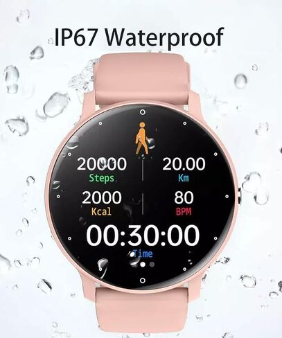 LOYEWAIER Smart Watch Men Bluetooth Call Fitness Tracker 1.32" HD Full Touch Screen Smartwatch Heart Rate Blood Pressure Monitor IP68 Waterproof Black Stainless Steel Sport Watch for Android iOS in Saudi Arabia