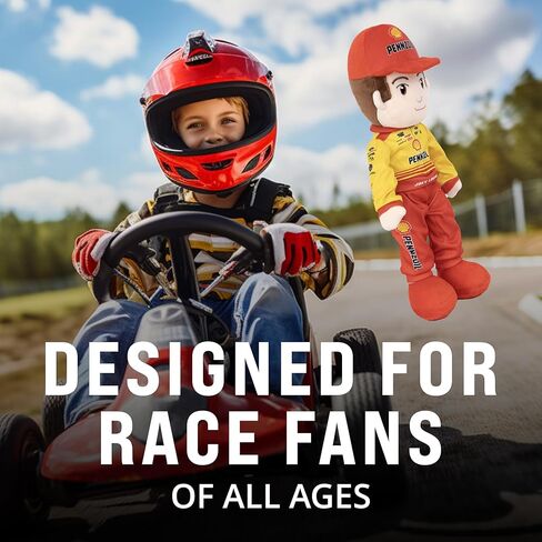 Playtime من Eimmie NASCAR Collectible، شخصية Team Penske Ryan Blaney (Menards) القطيفة، دمية خرقة مقاس 14 بوصة - دمية طفل - مواد عالية الجودة، دمية لجميع الأعمار in Kuwait