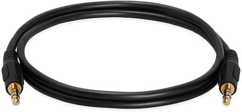 Cmple - 3.5mm Aux Male to Male Audio Cable for Stereo Speaker with Gold-Plated Plugs Male to Male Jack Auxiliary Cord Adapter for Car, Phone, Headphones - 3 Feet, Black in Saudi Arabia