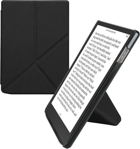 kwmobile Origami Case Compatible with Pocketbook InkPad 4 / Color 3 / Color 2 / Vivlio InkPad 4 Case - Slim PU Leather Cover with Stand - Dark Blue in Saudi Arabia