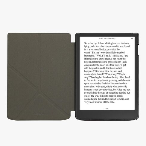 kwmobile Origami Case Compatible with Pocketbook InkPad 4 / Color 3 / Color 2 / Vivlio InkPad 4 Case - Slim PU Leather Cover with Stand - Dark Blue in Saudi Arabia