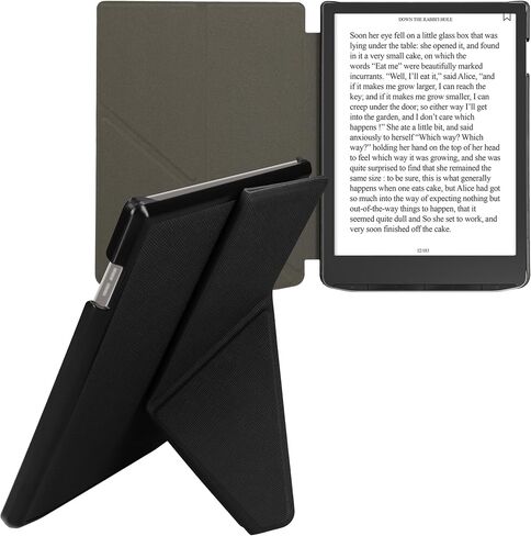 kwmobile Origami Case Compatible with Pocketbook InkPad 4 / Color 3 / Color 2 / Vivlio InkPad 4 Case - Slim PU Leather Cover with Stand - Dark Blue in Saudi Arabia
