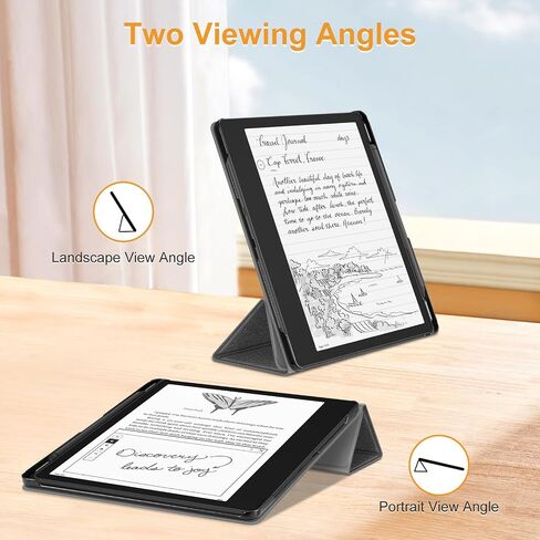 حافظة Fintie لجهاز Kindle Scribe - [حامل قلم مدمج] غطاء حامل ثلاثي الطي من جلد البولي يوريثان الممتاز مع خاصية النوم/الاستيقاظ التلقائي، متوافق مع إصدار Kindle Scribe 2022 مقاس 10.2 بوصة، أخضر ريفي in Kuwait