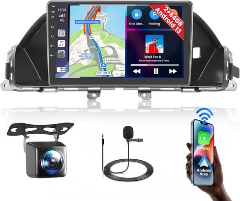 2+64GB【for Honda Odyssey 2010-2017】 Android 13 Car Stereo with Wireless Carplay Android Auto, 9" Touch Screen Radio Dash Kit GPS Navigation WiFi Bluetooth SWC Mic Backup Camera in Saudi Arabia