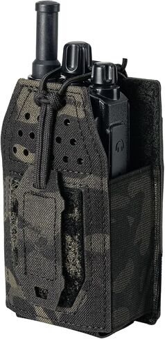 Tactical Radio Holster Molle Radio Pouch Universal Radio Holder For Walkie Talkie Motorola BaoFeng UV-5R BF-F8HP Adjustable Storage Rifle Magazine Pouch(Ranger Green) in Kuwait