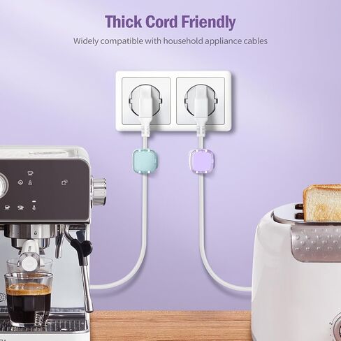 TiMOVO Magnetic Cable Clips,6 Pack Adhesive Cord Organizer for Desk Cable, Crystal Multi-Color Wire Cord Holder,Phone USB Charger Cable Holder for Desk Car Nightstand,White in Saudi Arabia
