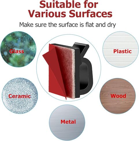 مشابك كابلات لاصقة من Punasi، منظم سلك 80 قطعة لإدارة الكابلات، مشابك أسلاك حائط صغيرة للجدار، السيارة، تحت المكتب، كابل USB، أضواء عيد الميلاد، كاميرا داش، إيثرنت، أسلاك كهربائية (أسود) in Kuwait