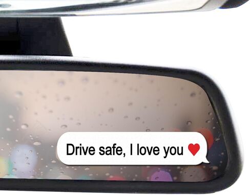 8 Styles Hello Beautiful Mirror Decal Rear View Mirror Sticker Passenger Princess Car Decor Vanity Accessories for Women Self Affirmations Mirror Window Decal Gift in Kuwait