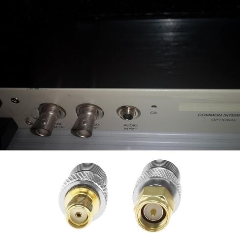 4pcs Brass Aerial Connector Radio Converter Adapter Pure Copper RF Adapter F to SMA Connector Brass Antenna Connector for FM Radio AM Radio DAB Radio Video in Saudi Arabia