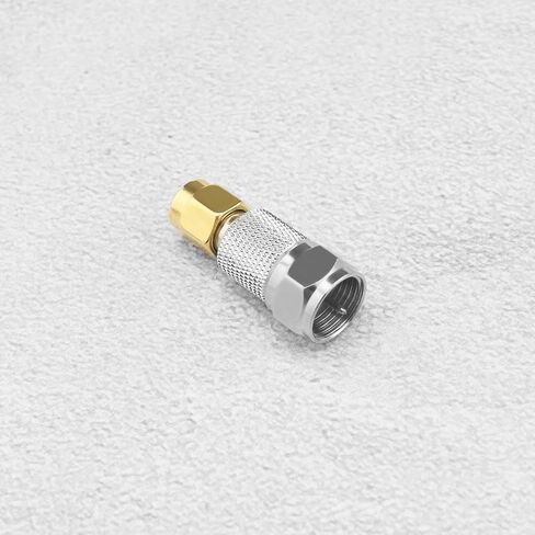 4pcs Brass Aerial Connector Radio Converter Adapter Pure Copper RF Adapter F to SMA Connector Brass Antenna Connector for FM Radio AM Radio DAB Radio Video in Saudi Arabia