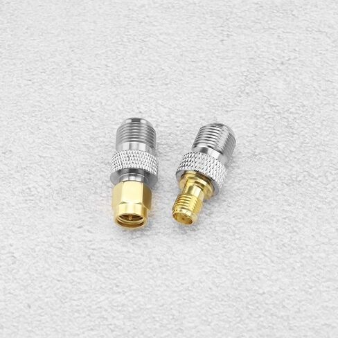 4pcs Brass Aerial Connector Radio Converter Adapter Pure Copper RF Adapter F to SMA Connector Brass Antenna Connector for FM Radio AM Radio DAB Radio Video in Saudi Arabia