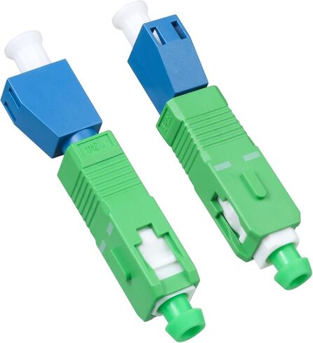 Xunsomten- 10PC Single Mode 9/125μm SC/APC Male to LC/UPC Female Hybrid Optical Fiber Adapter in Kuwait