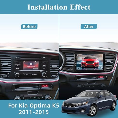 [2+64G] Android 13 Car Radio for Kia Optima K5 2011-2015 - Wireless Carplay and Android Auto - 9 Inch Touchscreen Car Stereo with Multiple UI Themes/GPS Navi/WiFi/SWC + AHD Backup Camera in Saudi Arabia