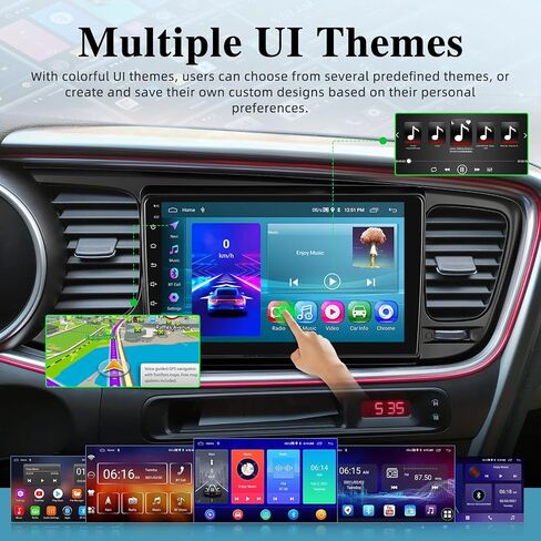[2+64G] Android 13 Car Radio for Kia Optima K5 2011-2015 - Wireless Carplay and Android Auto - 9 Inch Touchscreen Car Stereo with Multiple UI Themes/GPS Navi/WiFi/SWC + AHD Backup Camera in Saudi Arabia