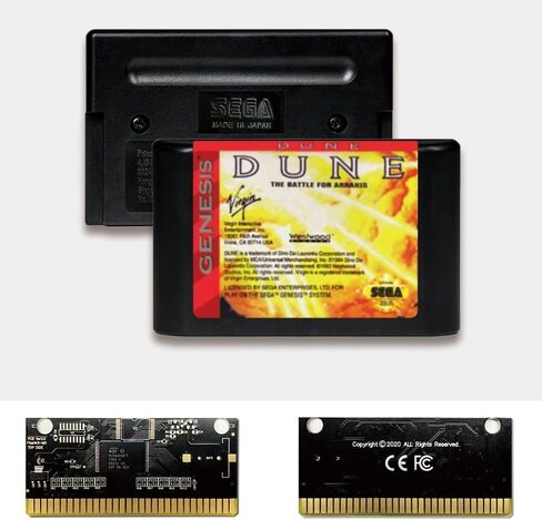 Dune II Battle for Arrakis - بطاقة ألعاب MD 16 بت MD من USA Label لخرطوشة وحدة تحكم ألعاب الفيديو Sega Megadrive Genesis (خالية من المنطقة) in Saudi Arabia
