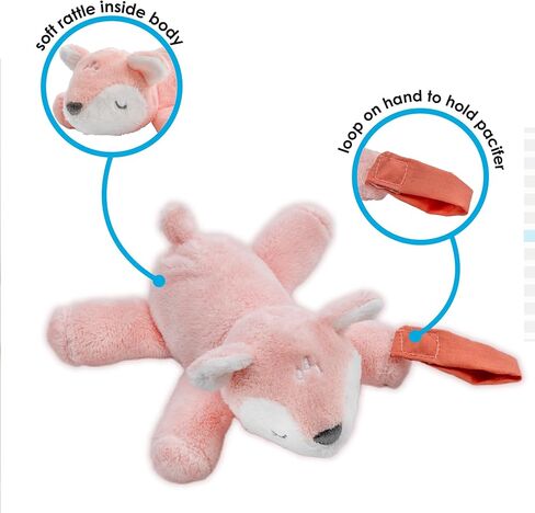 Carter's Fawn Plush Rattle with Loop Teether for Infants and Babies in Saudi Arabia