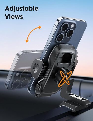 Upgraded Car Phone Holder with Adjustable Metal Base for Toyota Tacoma 2016-2023 One-Hand Operation, Strong Adhesive Dashboard iPhone Car Mount for 3rd Gen Tacoma 2017 2018 2019 2020 2021 2022 in Kuwait